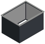 KGT Schneckenkante &raquo;Aluminium-Hochbeet 130&laquo;, alufarben, HxL: 3 x 130 cm -