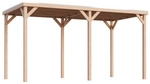 KARIBU Pavillon &raquo;Cubeco&laquo;, BxHxT: 231 cm x 243 cm x 231 cm, naturbelassen -...
