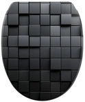 Sanilo WC-Sitz &raquo;Cube&laquo;, mit Schnellverschluss Cube, Schwarz, Oval