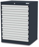 Simplaflex Schubladenschrank, BxHxT: 70 x 92 x 57,5 cm - grau