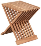 DEVRIES Beistelltisch &raquo;Woodie&laquo;, BxHxT: 41 x 45 x 33 cm, Tischplatte: Teakholz -