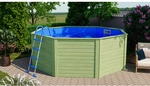 KARIBU Pool &raquo;X0&laquo;, BxHxL: 320,5 x 121,1 x 320,5 cm - braun
