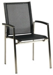 Stapelsessel, 4er,grau, 55x60x90xm - schwarz