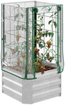 Outsunny Hochbeet, LxBxH: 53 x 53 x 90 cm - silberfarben