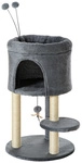 PawHut Kratzbaum, LxBxH: 44,5 x 44,5 x 73,5 cm - grau