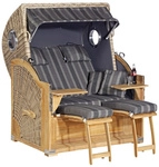 SUNNY SMART Strandkorb &raquo;Rustikal&laquo;, BxHxT: 140 x 160 x 95 cm,...