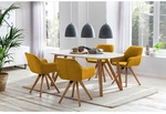 SalesFever Essgruppe, Mitteldichte Faserplatte/Eichenholz/Textil, Anzahl...