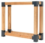 Westmann Kaminholzregal &raquo;Michel&laquo;, BxHxT: 138 x 120 x 40 cm, L&auml;rchenholz - braun