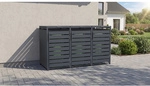 WEKA M&uuml;lltonnenbox, &raquo;Killarney&laquo;, Metall, LxBxH: 198,5x80x116 cm, anthrazit -
