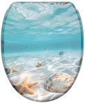 Sanilo WC-Sitz &raquo;Waterworld&laquo;, mit Absenkautomatik und Schnellverschluss, Holz...