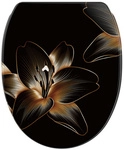 Sanilo WC-Sitz &raquo;Aurelia&laquo;, mit Schnellverschluss Aurelia, Schwarz, Oval