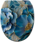 Sanilo WC-Sitz &raquo;Bluemara&laquo;, mit Schnellverschluss Bluemara, Blau, Oval