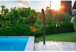 STEINBACH Solardusche &raquo;Compact&laquo;, H&ouml;he: 221 cm, 25 l-Tank, Aluminium, schwarz
