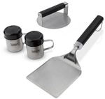 WEBER Grillzubeh&ouml;r, Edelstahl, 4 St&uuml;ck, silberfarben