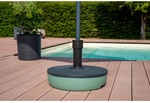 EDA Sonnenschirmst&auml;nder &raquo;EDA&laquo;, 20/32 kg anthrazit/oliv - grau