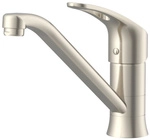 LENZ K&uuml;chenarmatur &raquo;KELA&laquo;, 3/8", Messing, nickel-matt - silberfarben