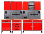 Ondis24 Werkstatt-Set &raquo;Werkstatt-Set Bastler 240 cm&laquo; - rot