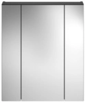 xonox.home Spiegelschrank, schwarz, Holzwerkstoff, BxHxT: 60 x 70 x 18 cm