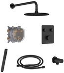 Chris Bergen Duschsystem Unterputz &bdquo;Aquatronic", schwarz matt