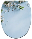Sanilo WC-Sitz &raquo;Sakura&laquo;, mit Schnellverschluss Sakura, Blau, Oval