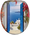Sanilo WC-Sitz &raquo;Greece&laquo;, mit Absenkautomatik Greece, Blau, Oval