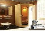 WEKA Massivholzsauna &raquo;LAUKKALA&laquo;, BxHxT: 144 cm x 200 cm x 144 cm - braun