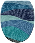Sanilo WC-Sitz &raquo;Marin&laquo;, mit Schnellverschluss Marin, Blau, Oval