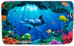Sanilo Badteppich, blau, Polyester, mit Delfin
