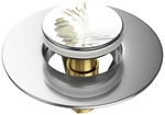 Sanilo Waschbeckenst&ouml;psel &raquo;Balance&laquo;, 340 mm - 380 mm, Weiss, Rund