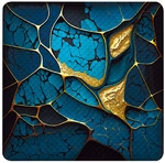 Sanilo Duschwanneneinlage &raquo;Marmor Cobalt&laquo;, 53 x 53 cm , Blau , Quadratisch