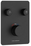 Chris Bergen Unterputz Duschthermostat &bdquo;Aquatronic", schwarz matt