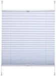LIEDECO Klemmfix Thermo Plissee, 75x130 cm - weiss