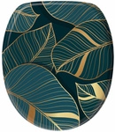 Sanilo WC-Sitz &raquo;Monstera&laquo;, mit Absenkautomatik Monstera, Dunkelgr&uuml;n, Oval -...