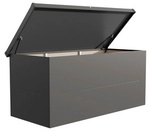 Telluria Gartenbox &raquo;NEVIO 180&laquo;, 185 x 85 x 85 cm, anthrazit - silberfarben