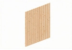 SKANHOLZ Carport-Seitenwand, 230 x 330 cm , natur, Holzart: Fichte - beige