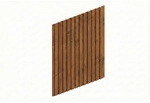 SKANHOLZ Carport-Seitenwand, 230 x 330 cm , nussbaum, Holzart: Fichte - braun