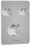 Chris Bergen Unterputz Duschthermostat &bdquo;Aquatronic", chrom - silberfarben