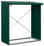 Ecostar Kaminholzregal &raquo;Trend-V&laquo;, BxHxT: 181,4 x 198 x 102,5 cm, Metall - gruen