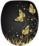 Sanilo WC-Sitz &raquo;Silhouette&laquo;, mit Absenkautomatik Silhouette, Schwarz, Oval