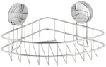 WENKO Eckablage, BxL: 26,5 x 19 cm, silberfarben gl&auml;nzend