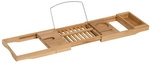 HOMCOM Badewannenablage, BxL: 21,8 x 70-105 cm, Bambus - braun