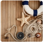 Sanilo Badematte &raquo;Maritime&laquo;, 53 x 53 cm, Beige, Quadratisch