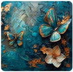 Sanilo Duschwanneneinlage &raquo;Mariposa&laquo;, 53 x 53 cm , Blau , Quadratisch
