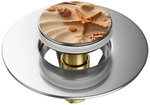 Sanilo Waschbeckenst&ouml;psel &raquo;Sanibel&laquo;, 340 mm - 380 mm, Beige, Rund