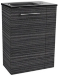 FACKELMANN Waschbeckenunterschrank &raquo;SBC G&auml;ste Bad&laquo;, links, Dark-Oak, BxHxT: 44 x