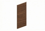 SKANHOLZ Carport-Seitenwand, 141 x 330 cm , nussbaum, Holzart: Fichte - braun