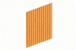 SKANHOLZ Carport-Seitenwand, 230 x 330 cm , eiche hell, Holzart: Fichte - beige