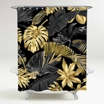 Sanilo Duschvorhang &raquo;Golden Leaves&laquo;, 180 x 200 cm, Gold - goldfarben