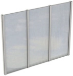 SKANHOLZ Seitenwand, B x H: 243 x 200 cm, Holz, Farbe: wei&szlig;