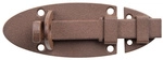 GAH ALBERTS Schlossriegel, aus Stahl, 44 mm Breite, braun